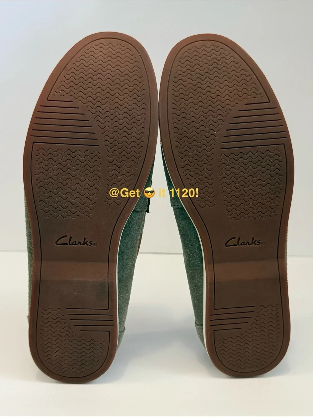 Clarks Morven Sun Men’s Slip-On Olive Suede Leather Shoes 261481757 Size 10 US